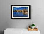 Load image into Gallery viewer, Late autunm colors and ducks on a lake
