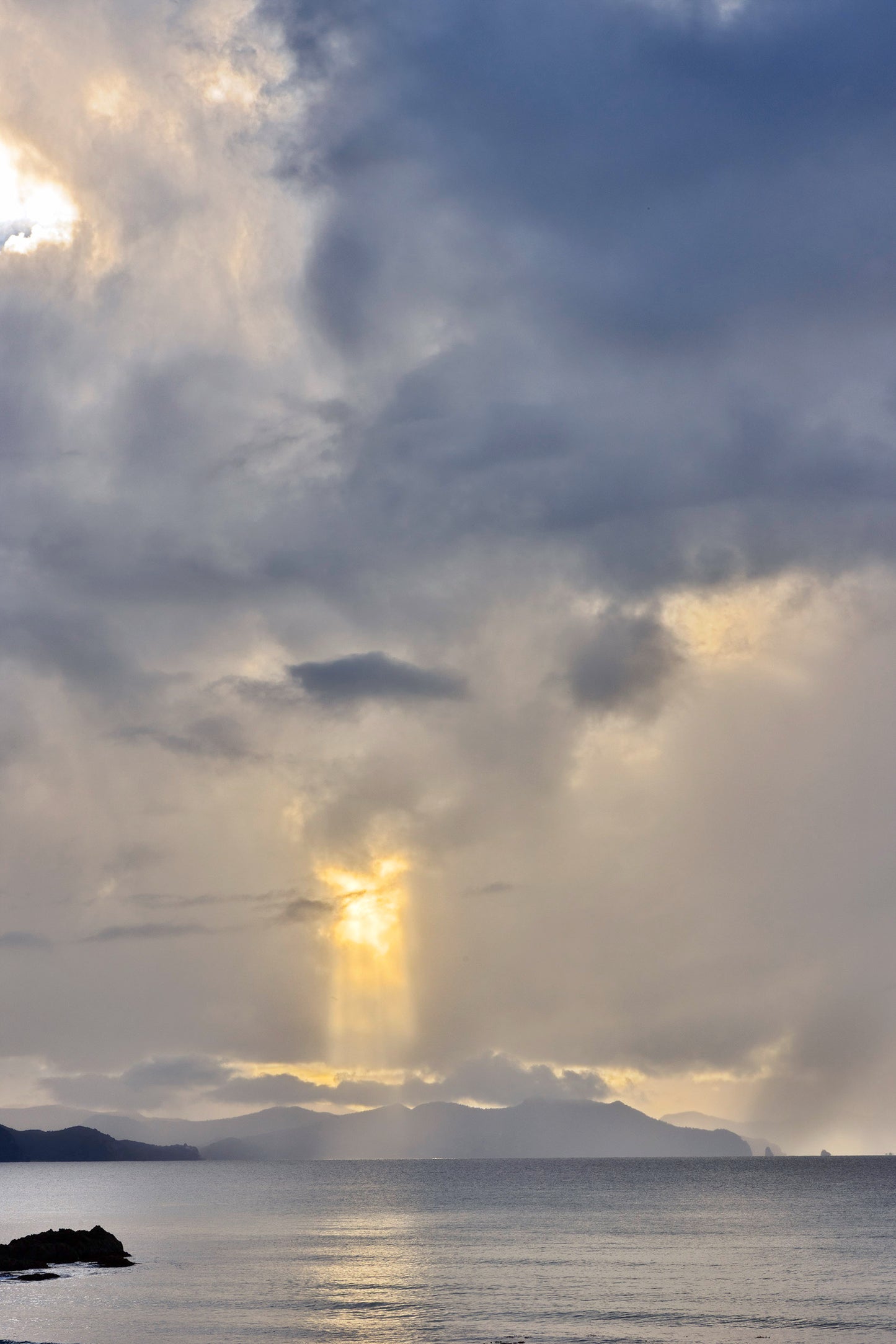Break in the Storm – Coastal Landscape Photography Print New Zealand