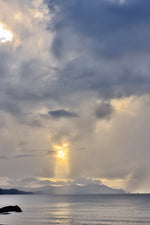 Load image into Gallery viewer, Break in the Storm – Coastal Landscape Photography Print New Zealand
